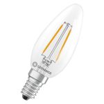 Ledvance Classic LED E14 Candela Filamento Chiara 1.8W 250lm - 827 Bianco Molto Caldo | Sostitutiva 25W