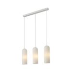 Nordlux Miella 3-Rail Luce Pendente Vetro Bianca | Adatto per 3x E27