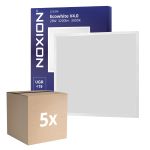 Confezione Multipack 5x Noxion Pannello A LED Ecowhite V4.0 28W 3200lm - 830 Luce Calda -  | 60x60cm - UGR <19 - Philips driver