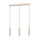 Eglo Luce Pendente Caminia Acciaio Levigato 3x4.7W 3x345lm - 830 Luce Calda -  | IP20 - Incl. 3x GU10