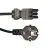 Noxion GST - Compatibile Cavo di alimentazione Nero - Femmina + Schuko Europlug - 3m - 3 pole 1,5mm2