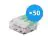 Confezione Multipack 50x Morsetto a vite Connettore | Universale | 3 Filos | 0.2-4.0MM²