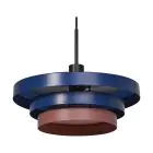 Ledvance LED Luce Pendente Decor Layers Luce Pendente Acciaio Blu | Adatto per 1x E27