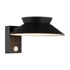 Nordlux Solar Luce Da Parete Justina Metallo Nero 400lm - 830 Luce Calda -  | IP44 - Sensore di Movimento e Luce