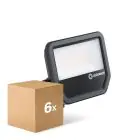 Confezione Multipack 6x Ledvance Proiettore LED Aluminium Nero 69W 10000lm 100D - 840 Bianco Freddo | IP66 - Simmetrico