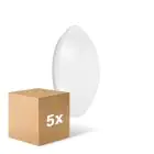 Confezione Multipack 5x Ledvance Surface Circolare 250 Bianca 13W 920lm - 830 Luce Calda -  | con Sensor - IP44 - Sostitutiva 2x13W